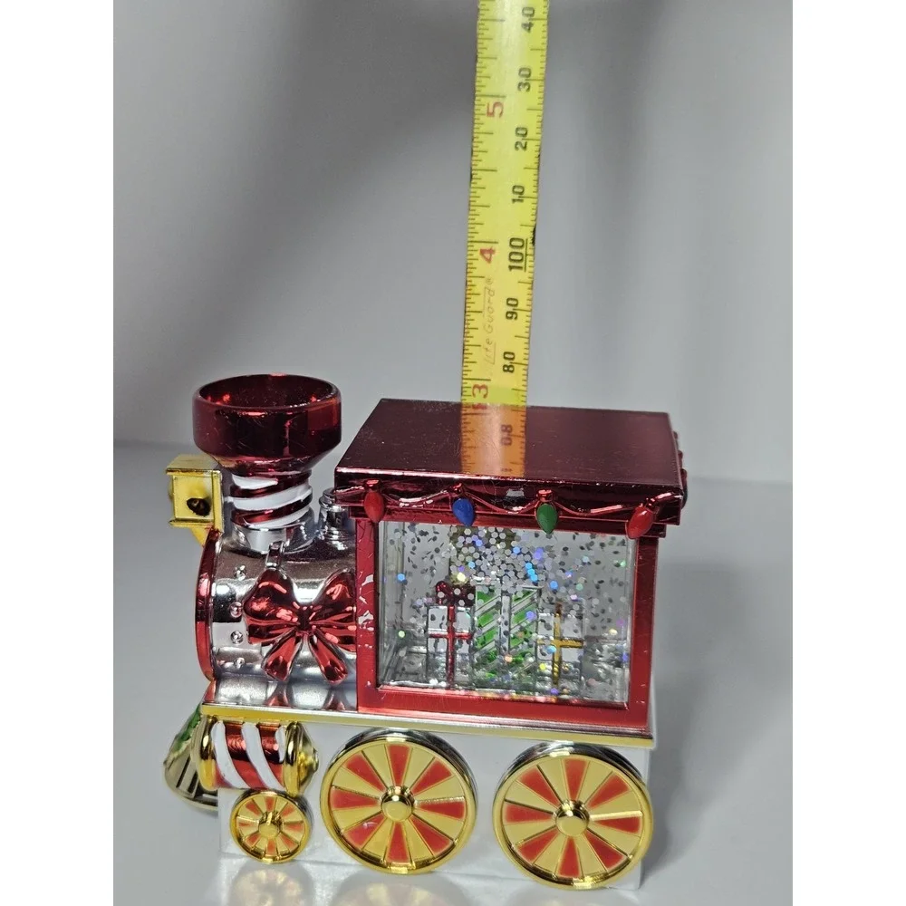 Bath Body Works 2023 Christmas Train Magnetic Candle Topper Light Up Water Globe